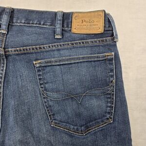 Polo Ralph Lauren Jeans Mens 38X30 Hampton Denim Relaxed‎ Straight Leg Dark Wash